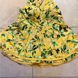 torrid Yellow Lemon-Print One-Piece Swimsuit